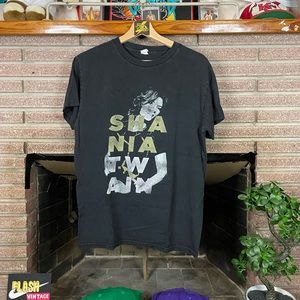 Vintage Y2K Shania Twain Canadian Singer Country Music Graphic Tee Size M